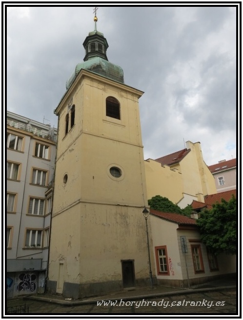 Praha_zvonice_kostela_sv.Vojtěcha (Nové Město)
